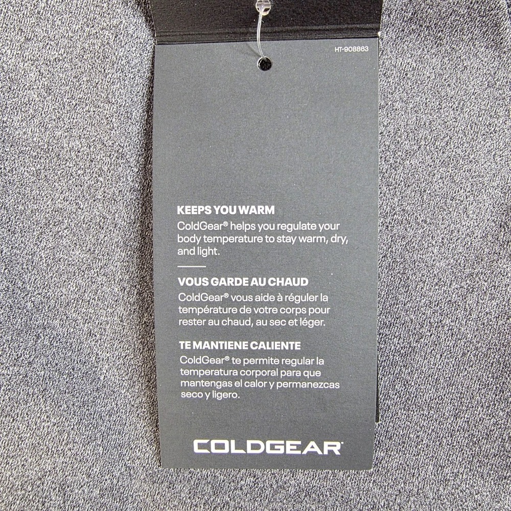 NWT Under Armour ColdGear Fitted Mock Base Layer Women's Large Charcoal Shirt - Picture 13 of 15